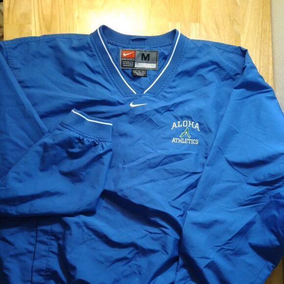 Vintage Nike Mid Swoosh Aloha Athletics Pullover Windbreaker Jacket Travis Scott - Picture 2 of 9